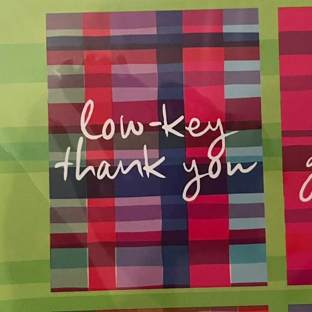 Funny Thank You Cards Two Box Set Blank Inside Bright (New by Furbish)‎
